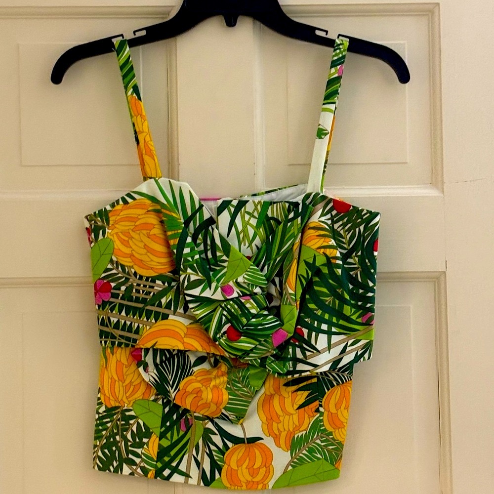 NWT Trina Turk Floral Tropical Print Women's Top